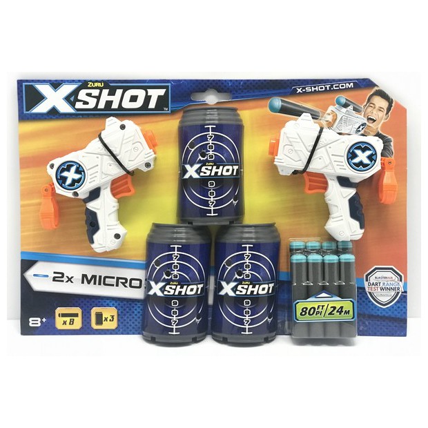 משחקים לילדים - איקס שוט מיקרו מארז זוגי- X-SHOT MICRO