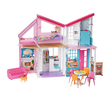 ברבי בית מאליבו Barbie MALIBU HOUSE מפואר ומאובזר 2 קומות FXG57-9654