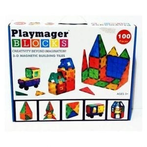 פליימאגר סט 100 חלקים Playmager – משחק מגנטים – מקורי!