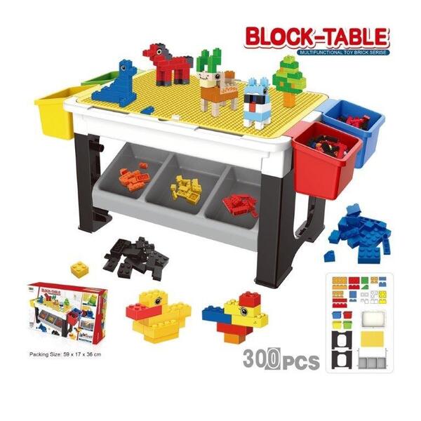 שולחן ומשחק בלוקים להרכבה BLOCK-TABLE