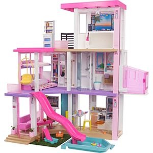 בית בובות ברבי בית חלומות ענק מודרני עם תאורה ומוסיקה Barbie דגם GRG93